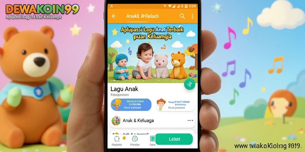 Antarmuka DEWAKOIN99 yang intuitif dan penuh warna untuk anak-anak.