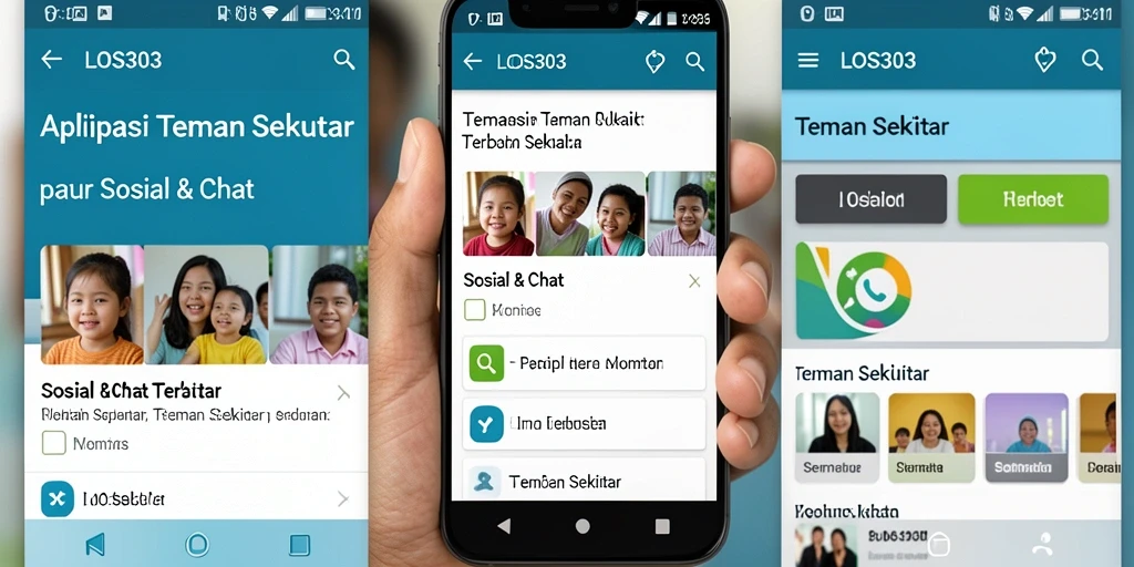 Antarmuka utama LOS303 yang sederhana dan mudah digunakan.
