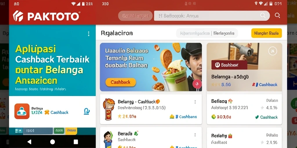 Tampilan antarmuka PAKTOTO yang memudahkan navigasi Cashback.