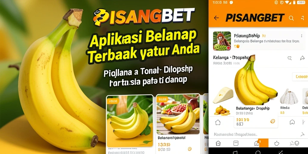 Antarmuka aplikasi PISANGBET yang intuitif untuk berbelanja.