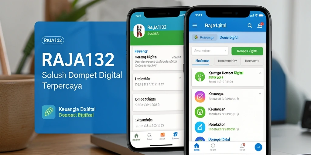 Tampilan antarmuka aplikasi RAJA132 yang sederhana dan intuitif.