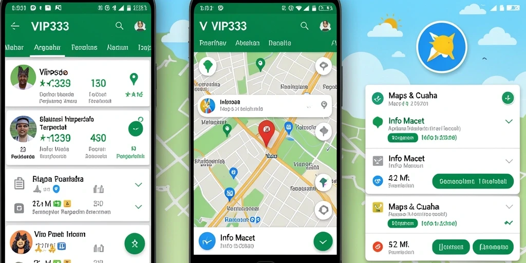 Antarmuka VIP333 menunjukkan informasi kemacetan secara real-time.