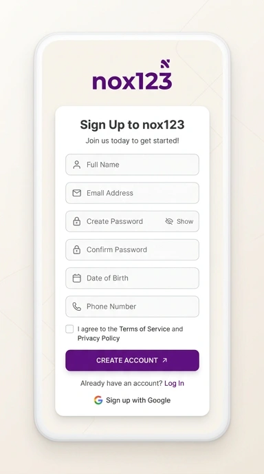 Cara Mudah Buat Akun Baru nox123