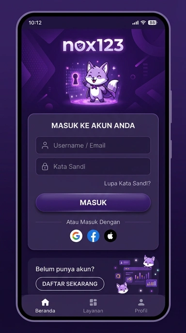 Masuk Akun nox123 untuk Pengguna Android